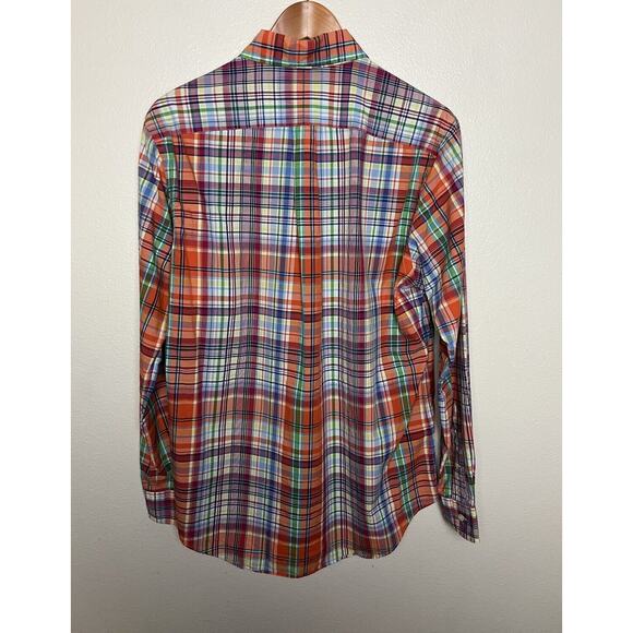 Ralph Lauren Men’s Sz Medium Multicolor Plaid Button Down Shirt - Picture 8 of 9